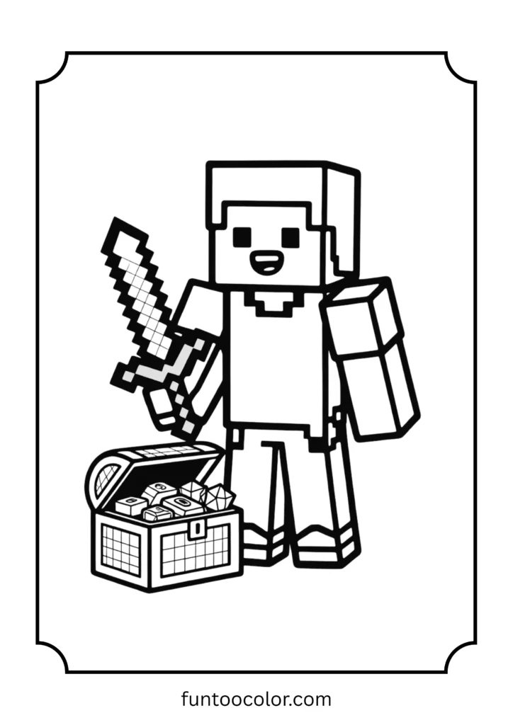 minecraft coloring pages