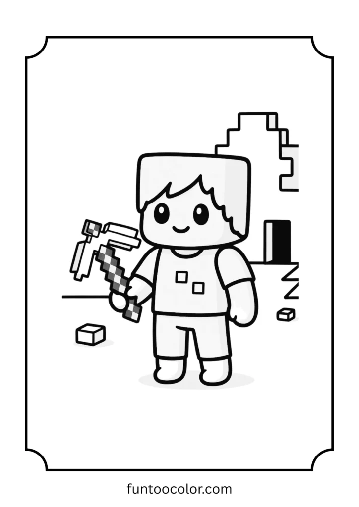 minecraft coloring pages