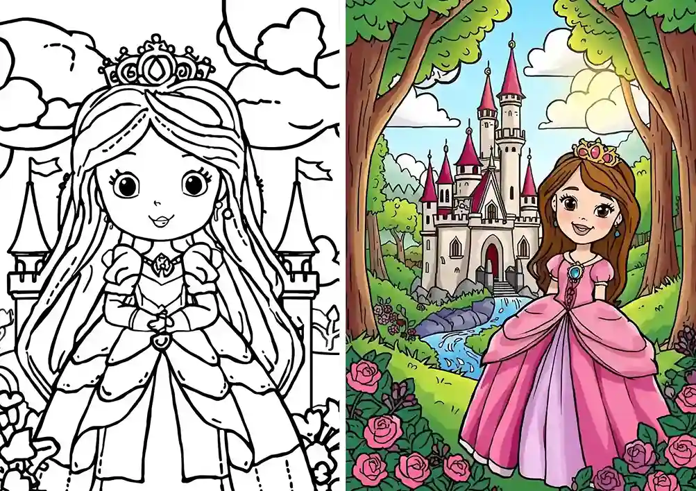 princess coloring pages