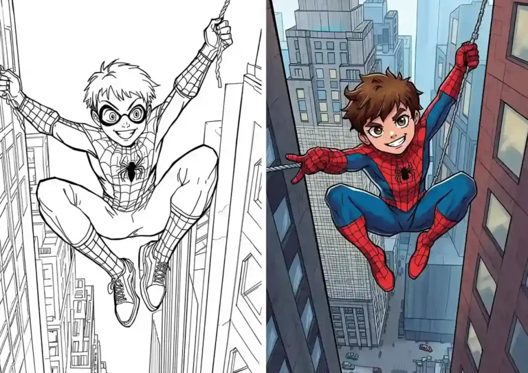 spiderman coloring pages