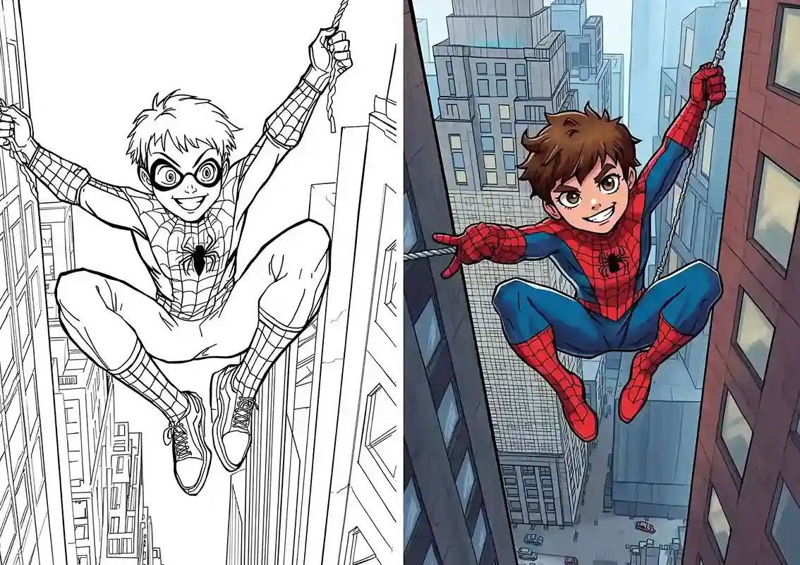 spiderman coloring pages