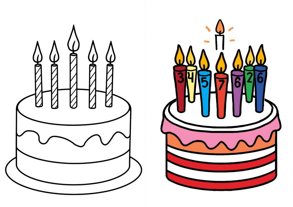 Happy Birthday Coloring Pages