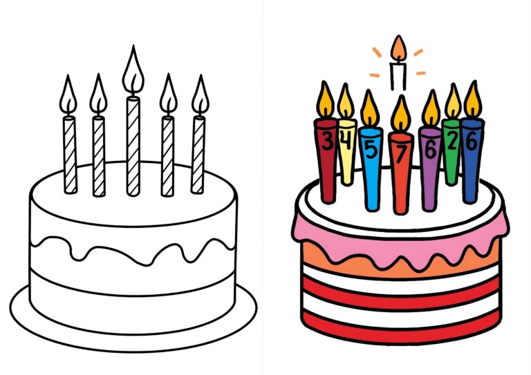 Happy Birthday Coloring Pages
