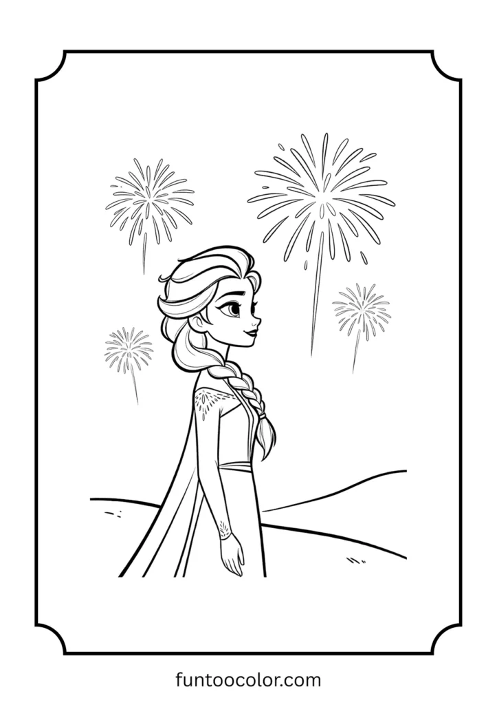 elsa coloring pages