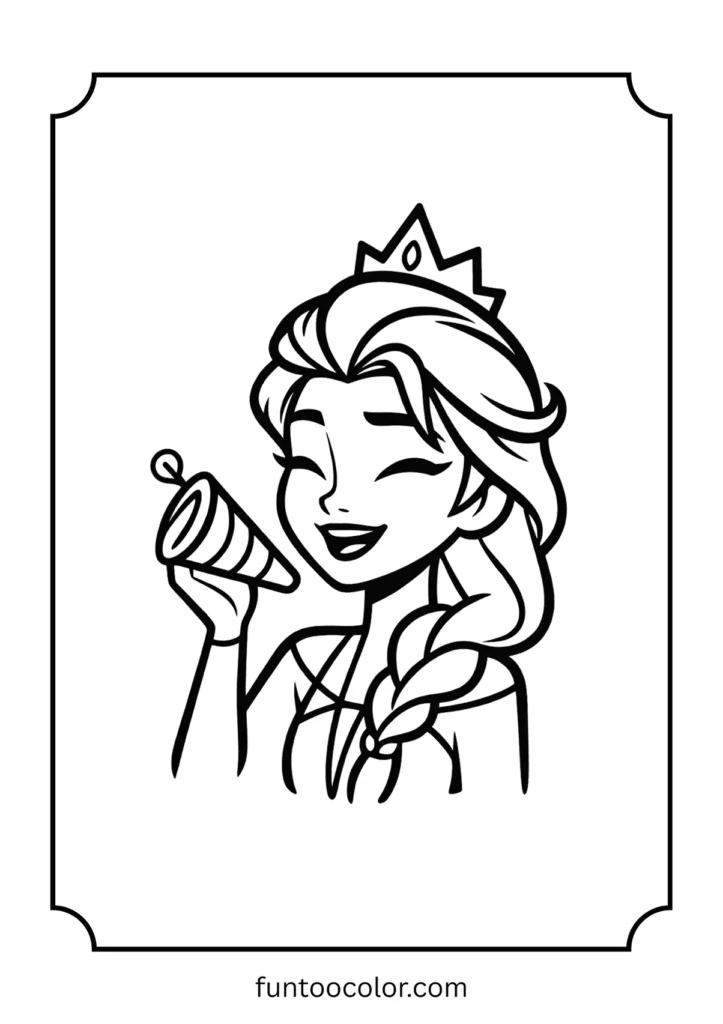 elsa coloring pages