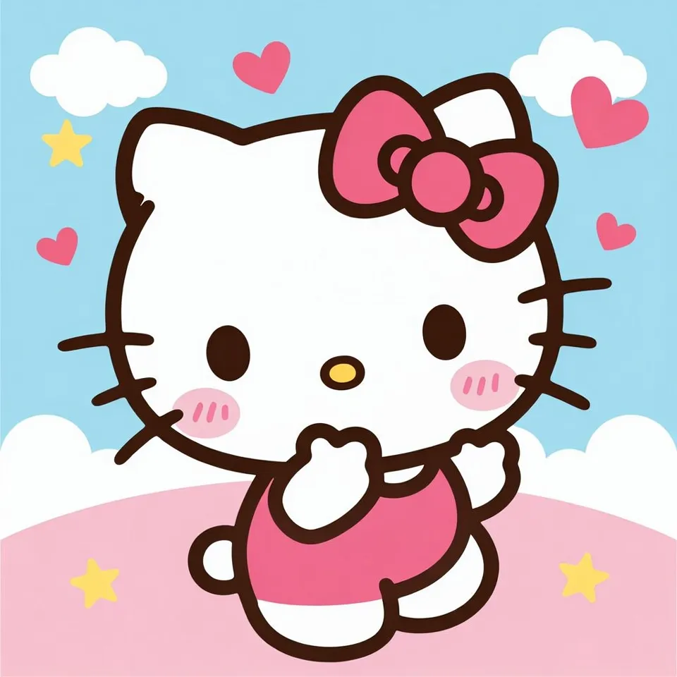 hello kitty coloring pages