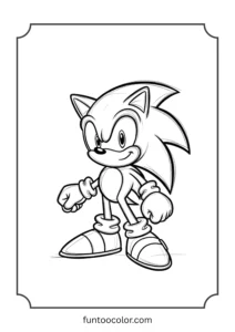 sonic coloring pages
