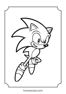 sonic coloring pages