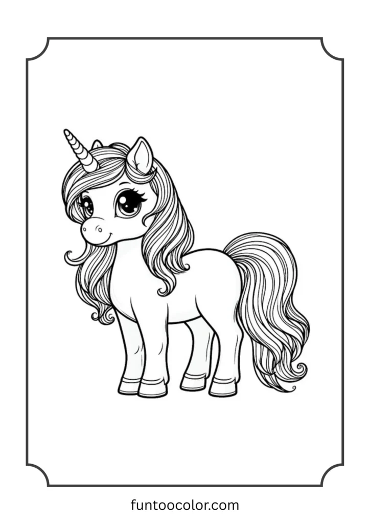 unicorn coloring pages