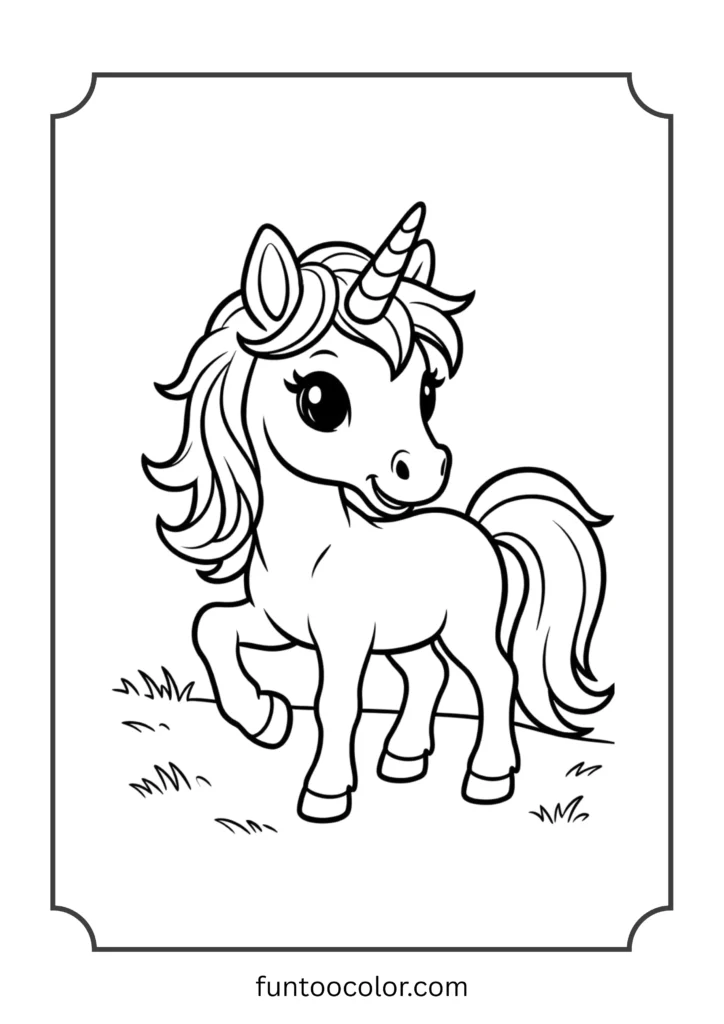 unicorn coloring page