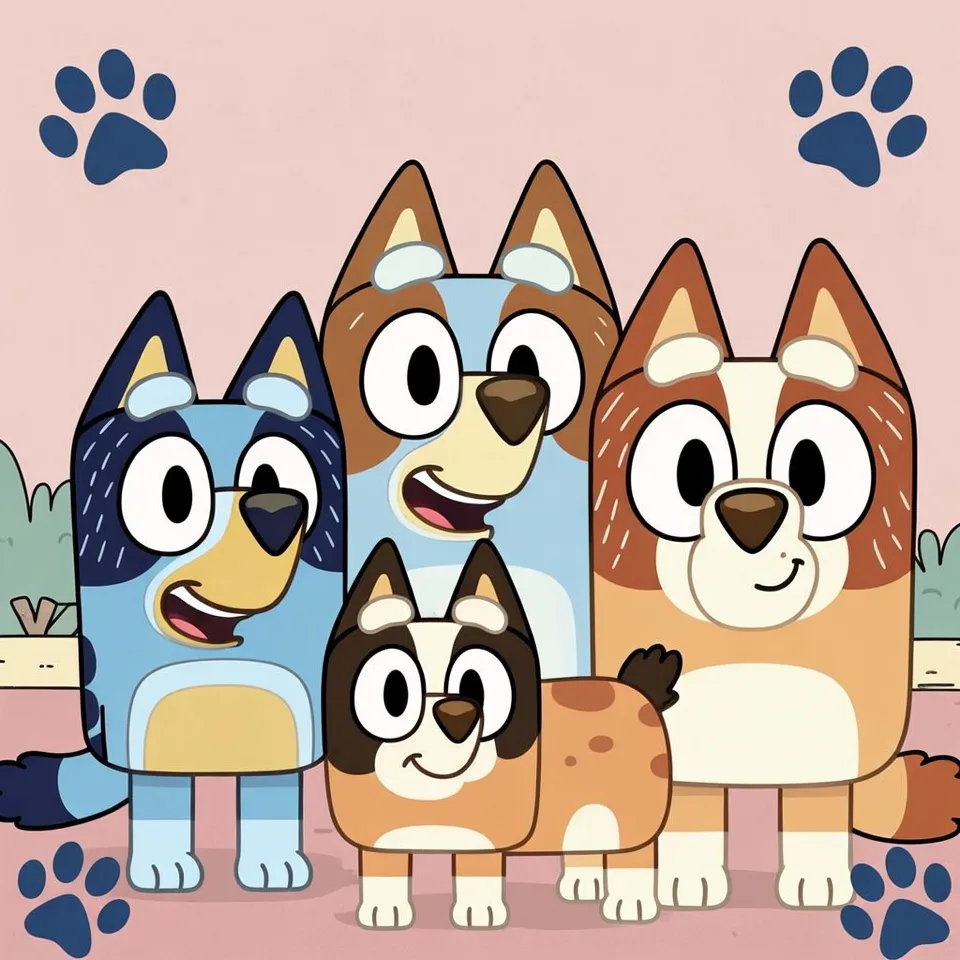 Bluey Coloring Pages