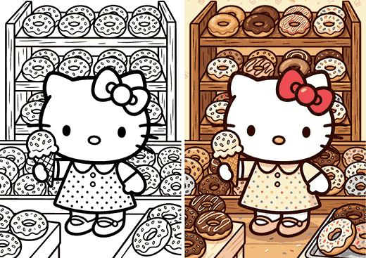 hello kitty coloring pages