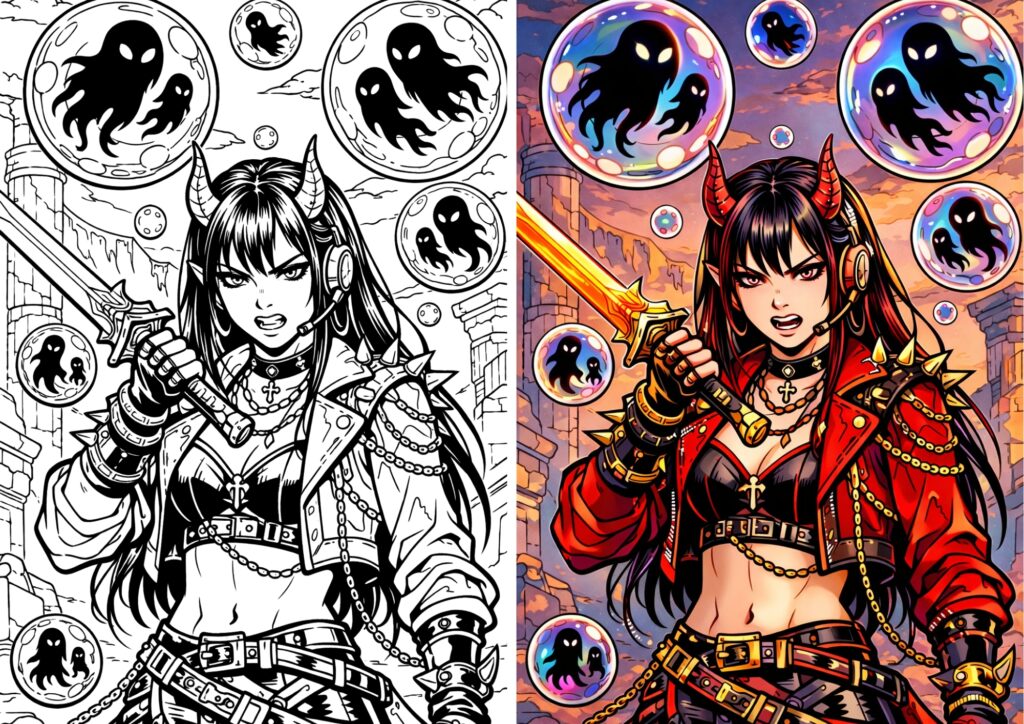 KPop Demon Hunters Coloring Pages