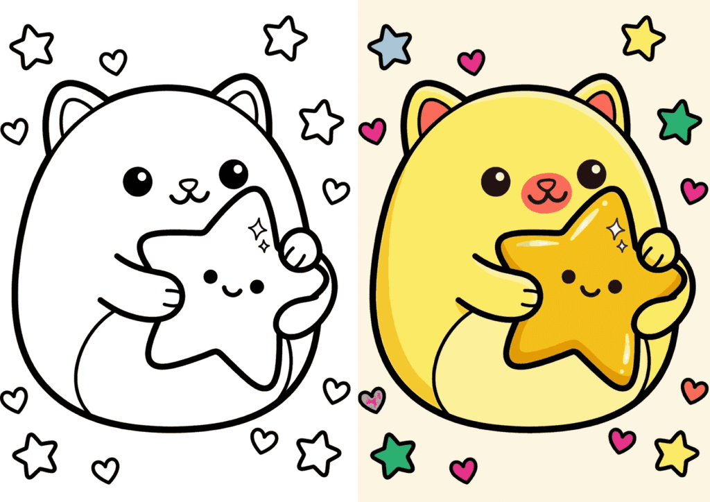 Squishmallow Coloring Pages