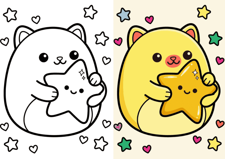 Squishmallow Coloring Pages