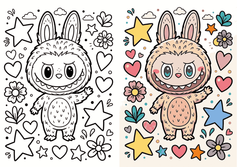 Labubu Coloring Pages