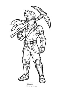 Ninja coloring page